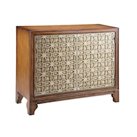 Accent Cabinet with 2 Doors and Raised Door Pattern