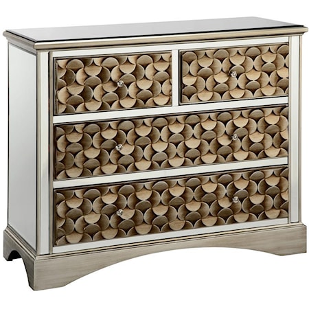 Savona 3-Drawer Mirrored Chest