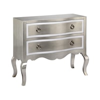 2 Drawer Silver Cabinet
