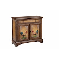 Rooster Pattern Cabinet