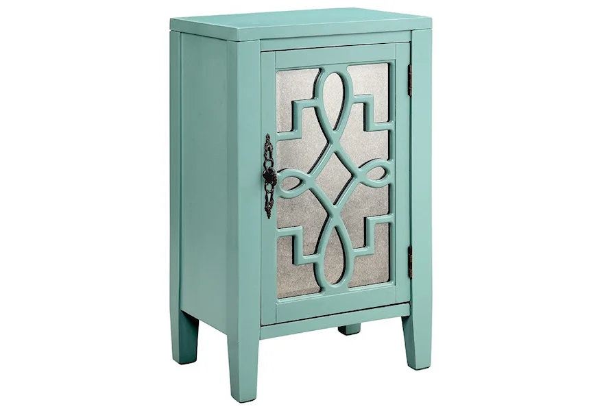 Reynolda Leighton 1-Door Cabinet Grey by Stein World at Dream Home Interiors