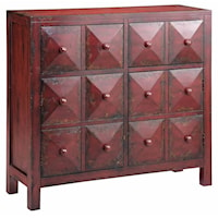 Accent Cabinet w/ Pyramid Block Facings