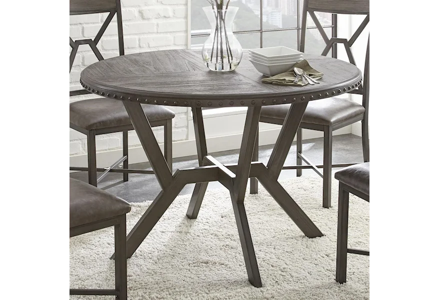 Alamo Round Dining Table by Steve Silver at Household Furniture