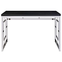 Contemporary Desk with Chrome Base