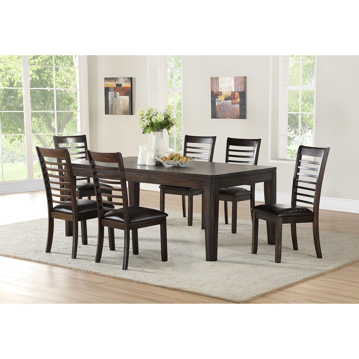 Steve Silver Ally 7 Piece Table and Chair Set