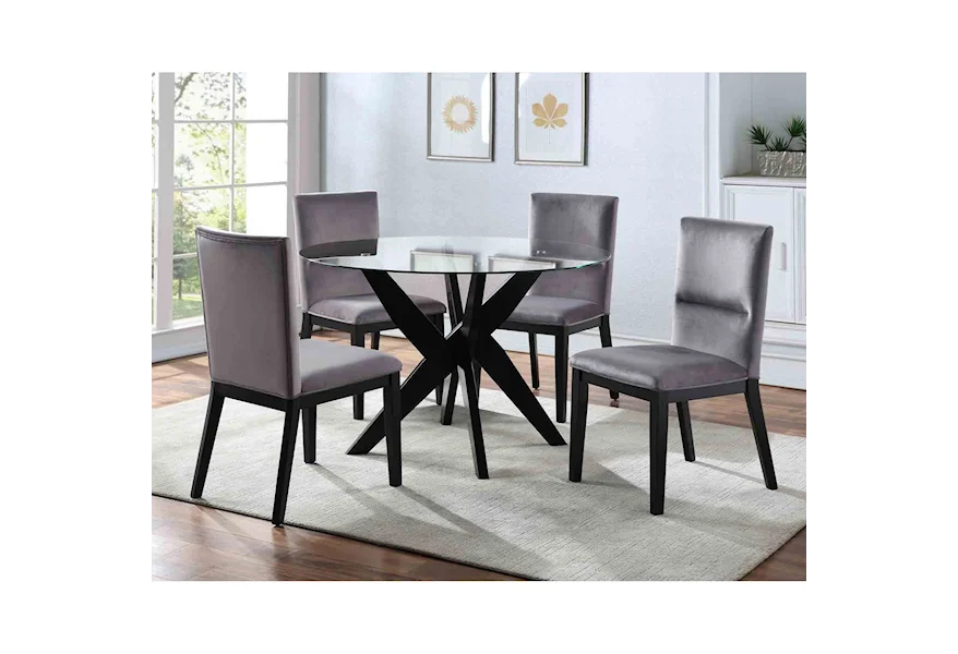 Amalie 5-Piece Dining Set  by Steve Silver at Van Hill Furniture