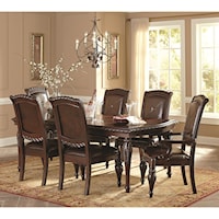 7-Piece Traditional Dining Table & Chair Set