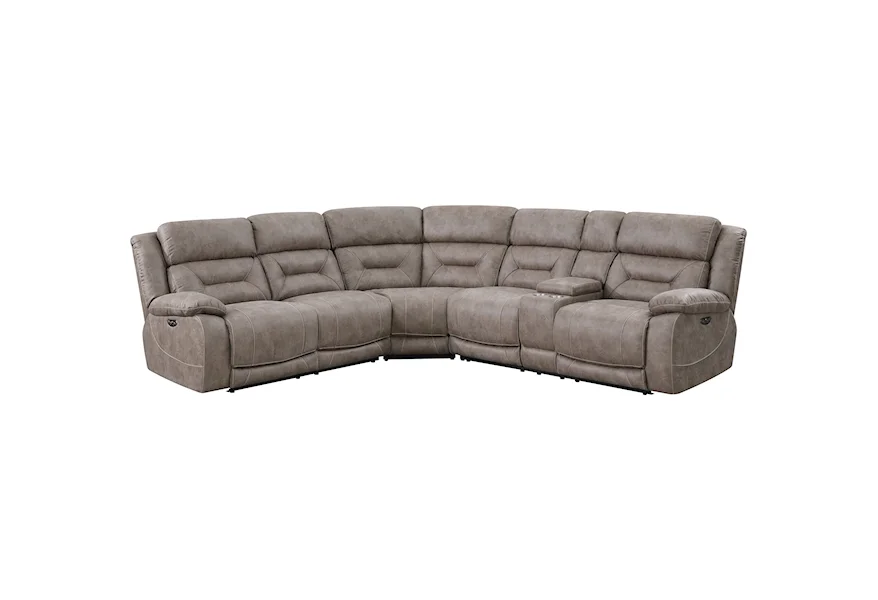 Aria 3 Piece Reclining Sectional Sofa by Steve Silver at Galleria Furniture, Inc.
