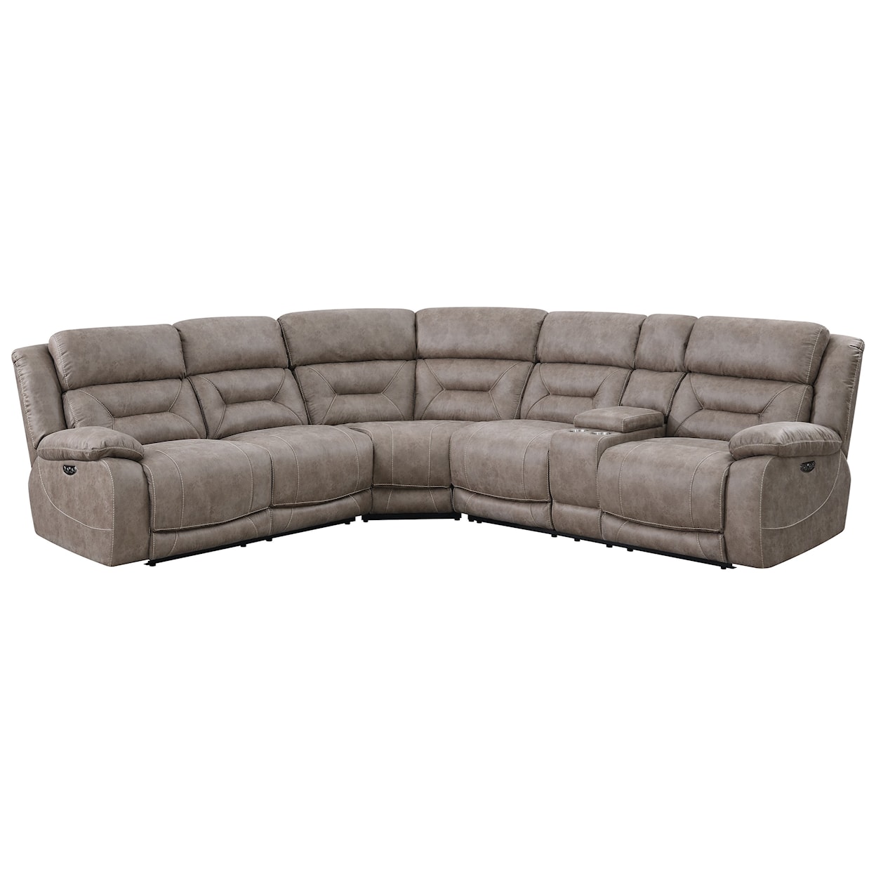 Steve Silver Aria 3 Piece Reclining Sectional Sofa