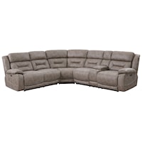 3 Piece Reclining Sectional Sofa with USB Port