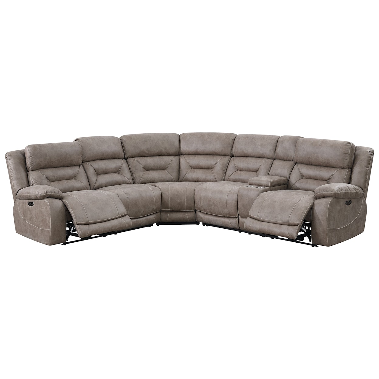 Steve Silver Aria 3 Piece Reclining Sectional Sofa