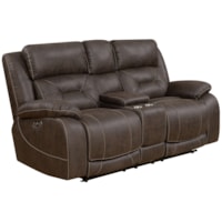 Power Reclining Loveseat with Center Console