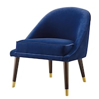 Mid-Century Modern Velvet Accent Chair