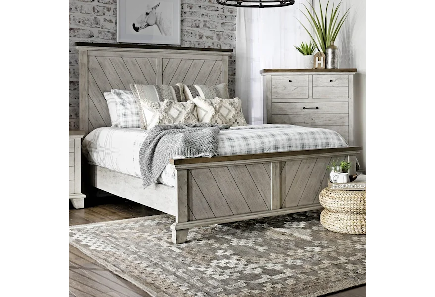 Bear Creek Queen Panel Bed by Steve Silver at Sam's Appliance & Furniture