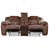 Steve Silver Boardwalk BK Casual Manual Reclining Loveseat