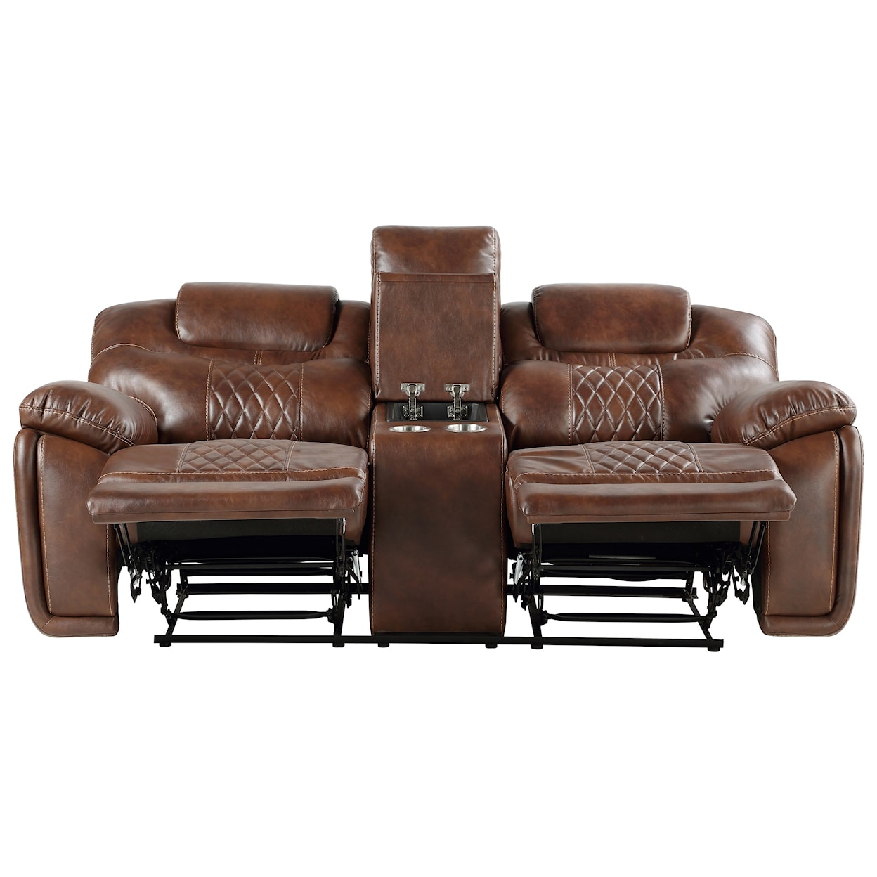 Steve Silver Boardwalk BK Casual Manual Reclining Loveseat