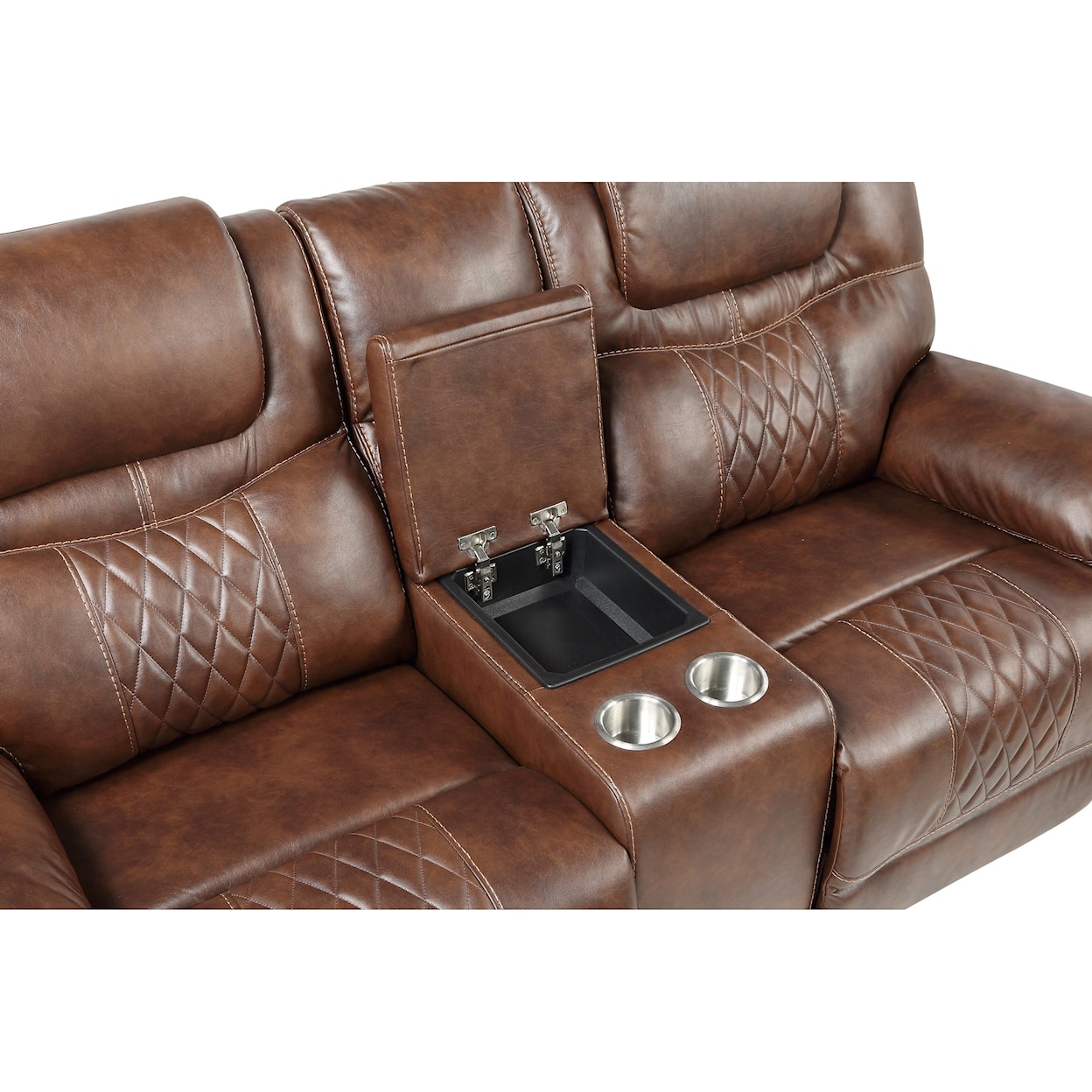 Steve Silver Boardwalk BK Casual Manual Reclining Loveseat