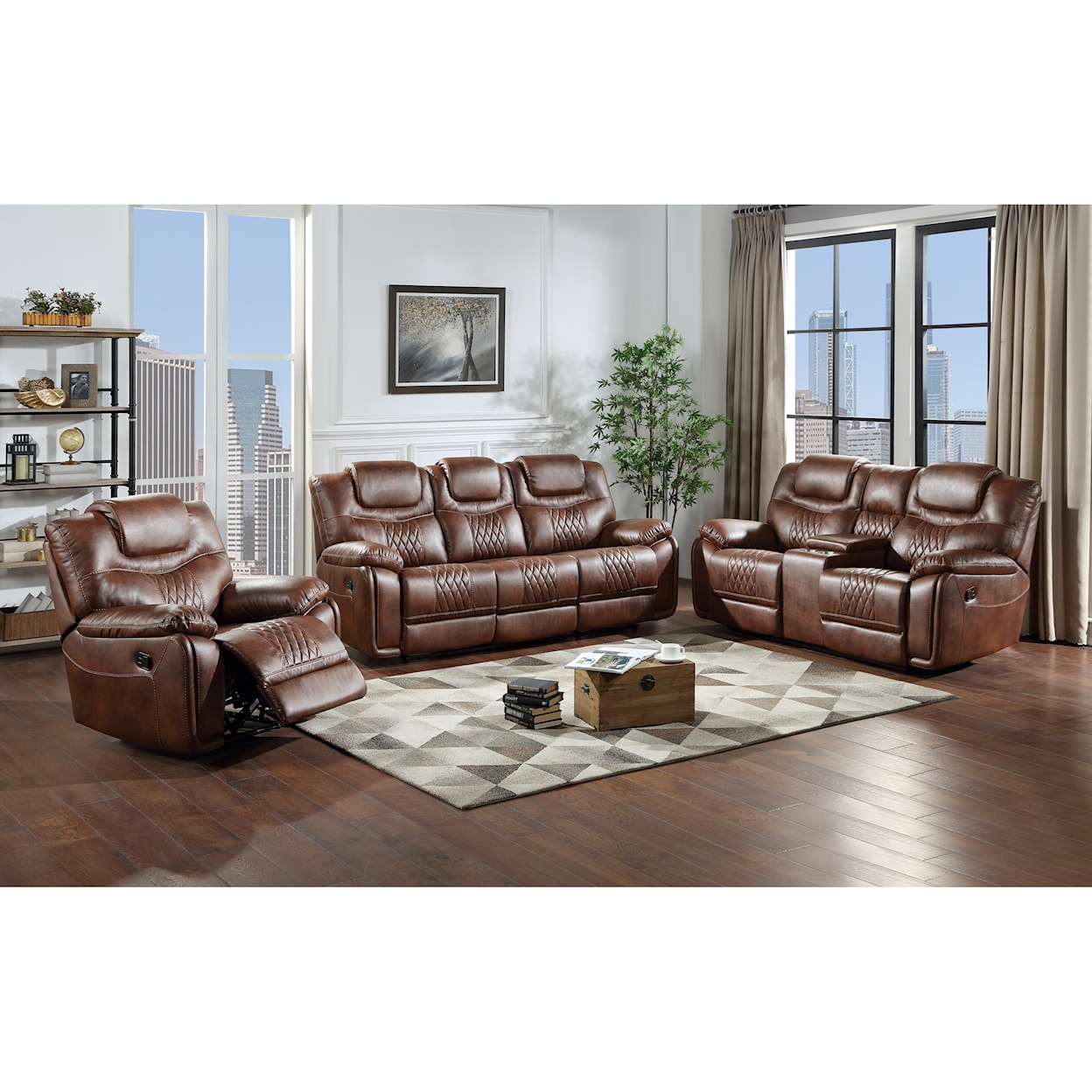 Prime Boardwalk BK Casual Manual Reclining Loveseat