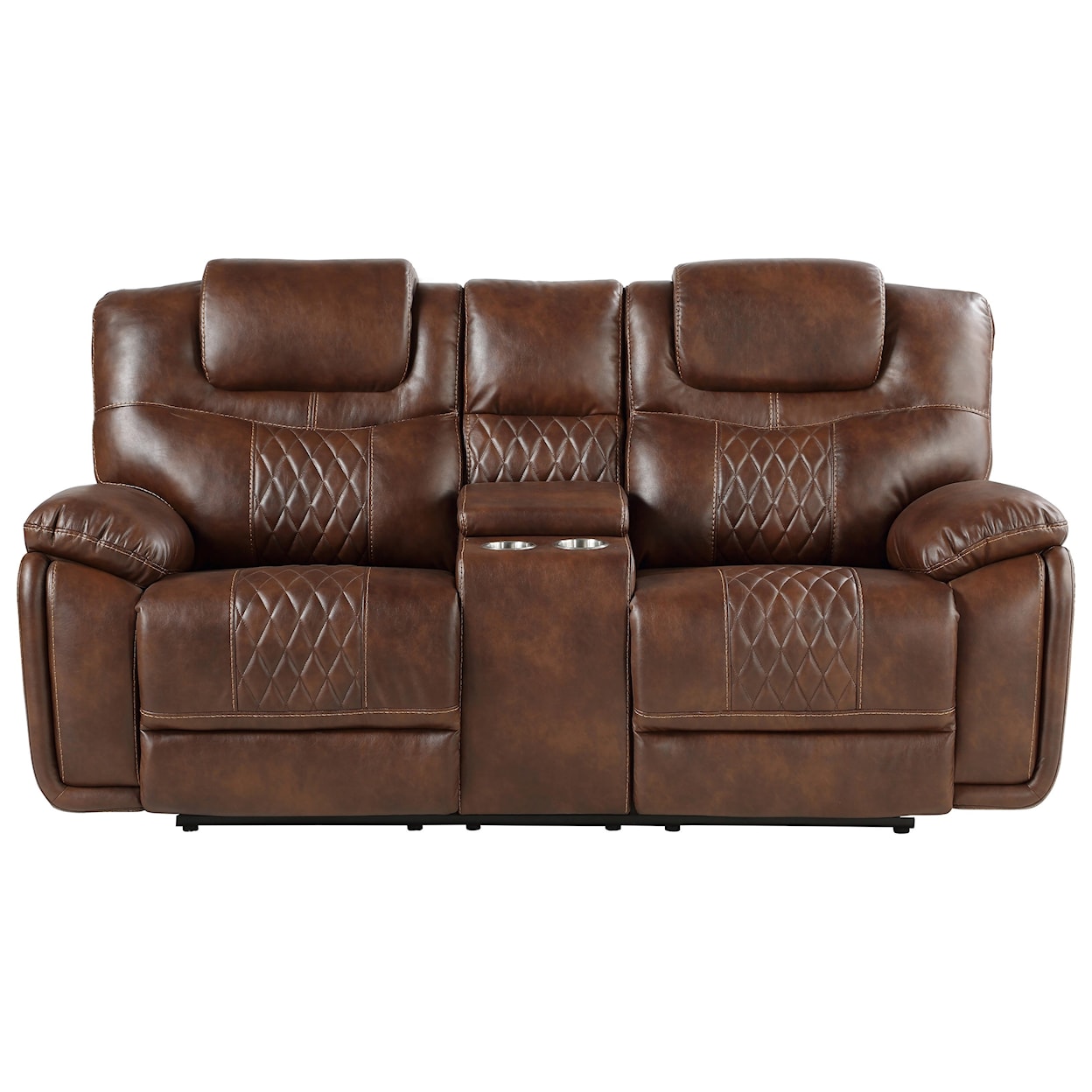 Steve Silver Boardwalk BK Casual Manual Reclining Loveseat