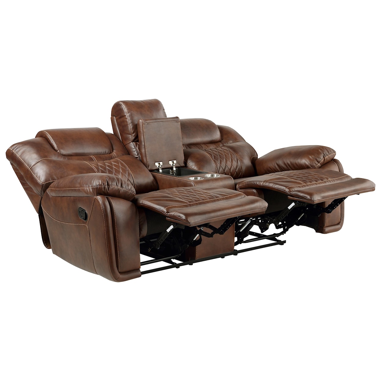 Steve Silver Boardwalk BK Casual Manual Reclining Loveseat