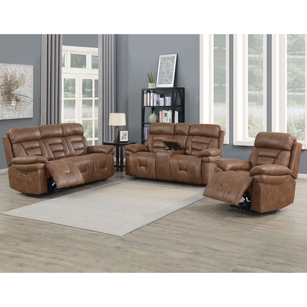 Prime Brock Lay Flat Power Reclining Living Room Group
