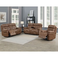 Casual Lay Flat Power Reclining Living Room Group