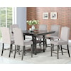 Steve Silver Caswell 7 Pc Counter Dining Set