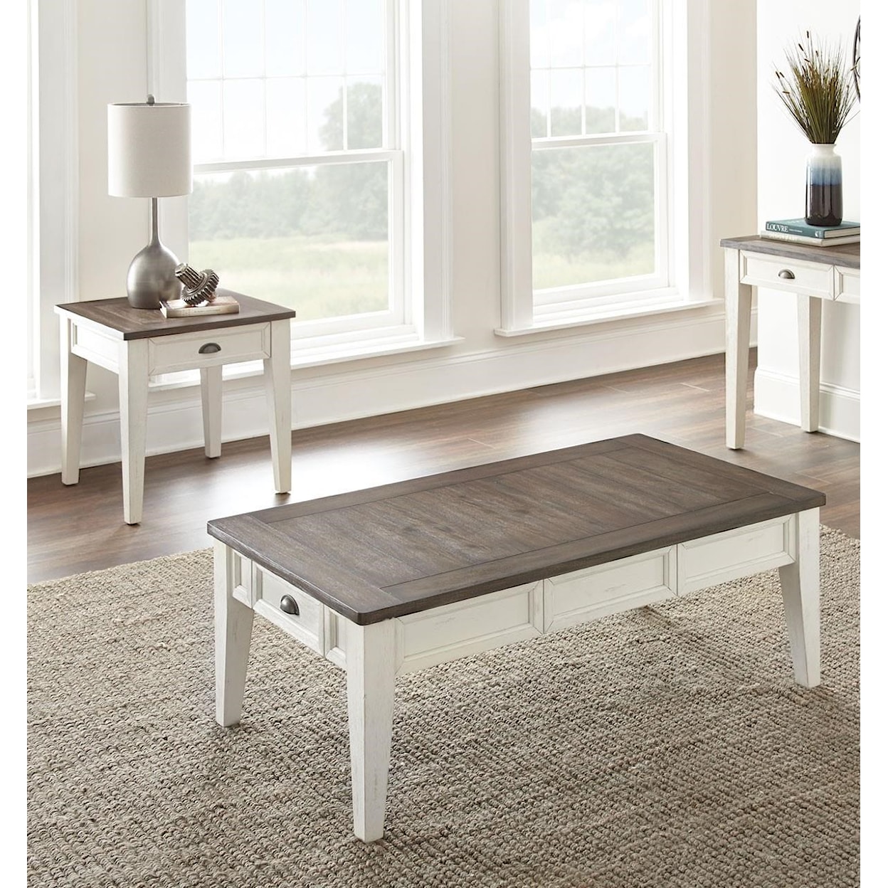 Steve Silver Cayla 2 Piece Coffee Table Set