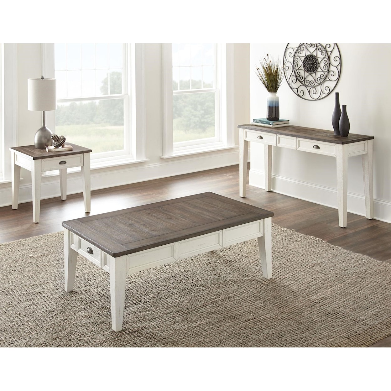 Steve Silver Cayla 3 Piece Coffee Table Set