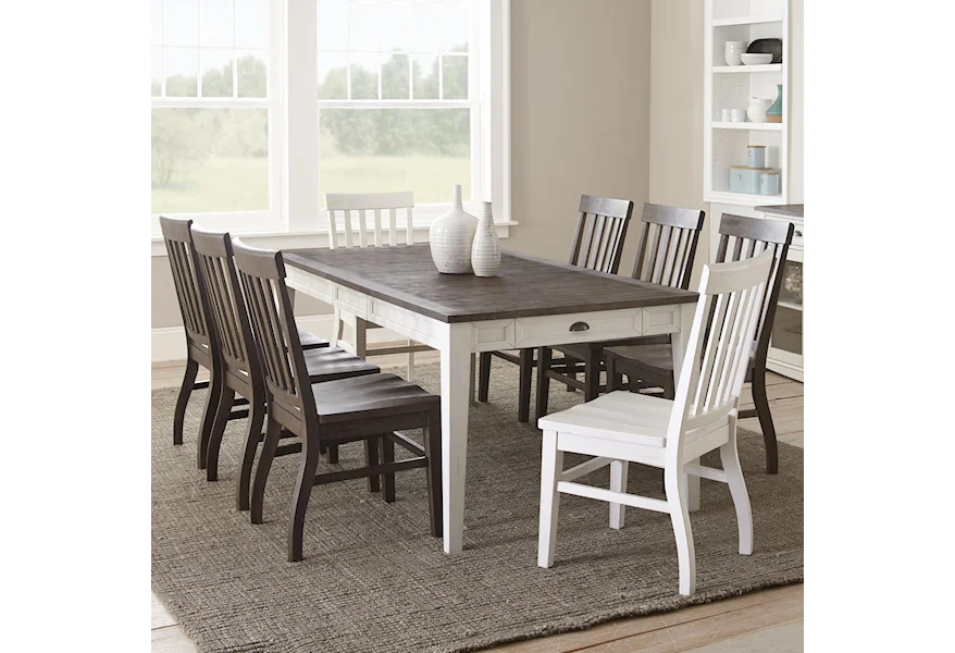 Cayla 9 Piece Table and Chair Set by Steve Silver at VanDrie Home Furnishings
