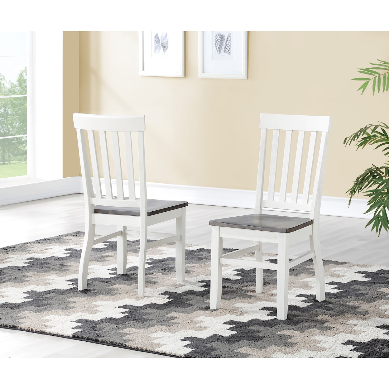 Steve Silver Kaitlyn KAITLYN WHITE 5 PC DINING SET |