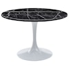 Steve Silver Colfax Table - Black Top & White Base