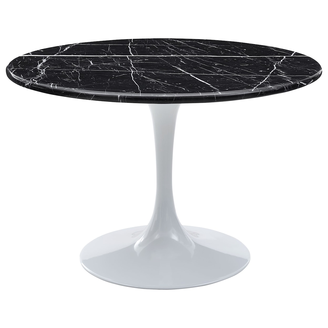 Prime Colfax Table - Black Top & White Base