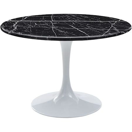 Table - Black Top & White Base