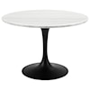 Prime Colfax Table - White Top & Black Base
