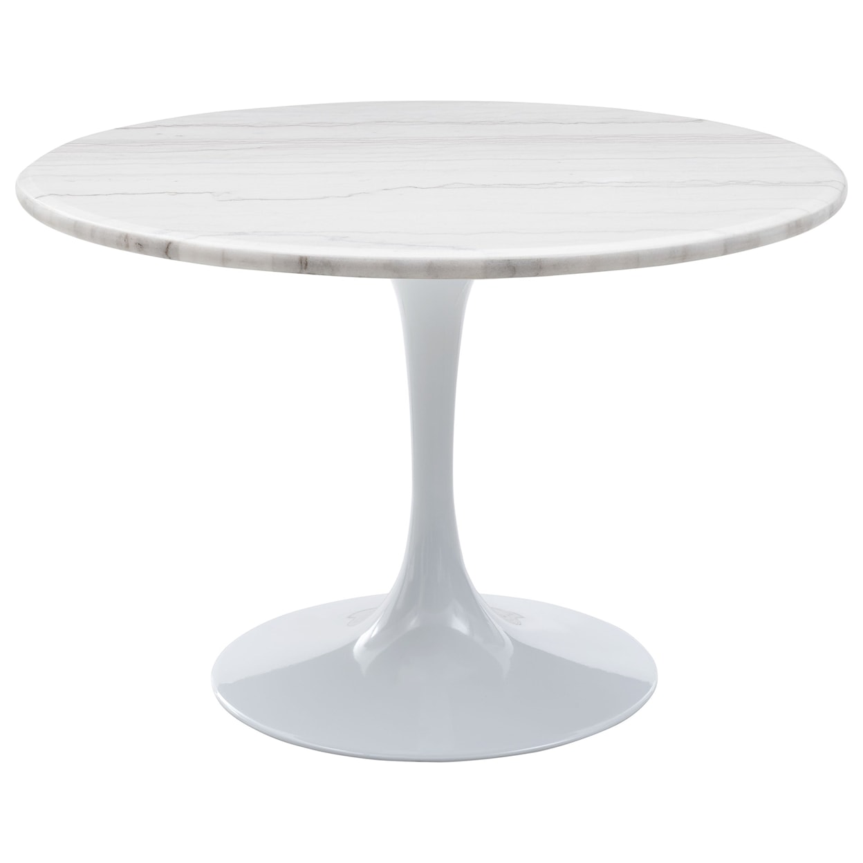 Prime Colfax Table - White Top & White Base