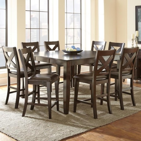 9 Piece Counter Height Dining Set