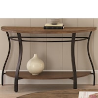 Transitional Sofa Table with Bottom Shelf