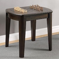 Chess / Checkerboard End Table with Reversible Top