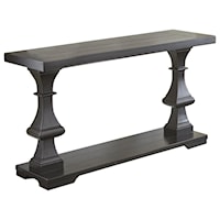 Sofa Table with Plank Effect Top