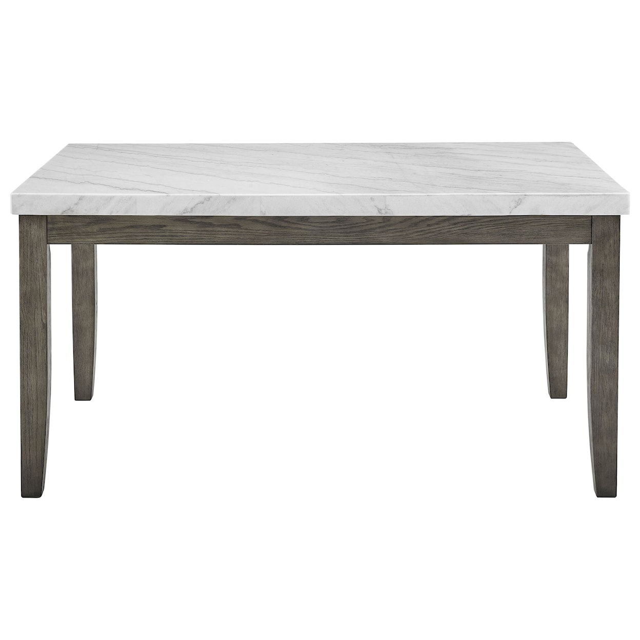 Steve Silver Emily Guangxi White Marble Top Dining Table