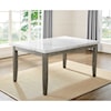 Steve Silver Emily Guangxi White Marble Top Dining Table
