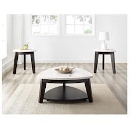 Cocktail Table and 2 End Tables Set