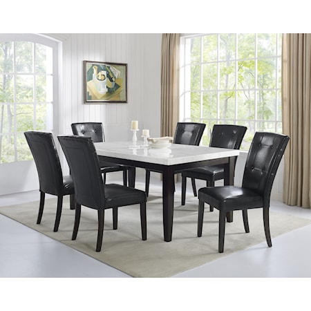 7 Piece Table and Chair Set