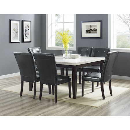 7 Piece Table and Chair Set