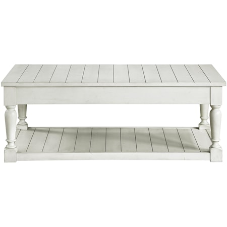 HEMMY WHITE LIFT TOP COCKTAIL TABLE |
