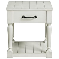 HEMMY WHITE END TABLE |