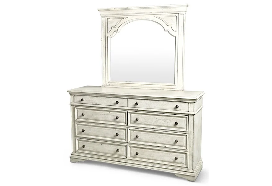Highland Park Dresser and Mirror Set by Steve Silver at Galleria Furniture, Inc.