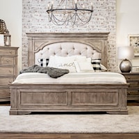 King Bed with Tufted Headboard