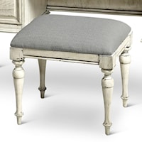 HIGH POINT WHITE VANITY BENCH |